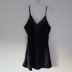 Victorias Secret Vintage y2k look Black Slip Lingerie Dress Small
